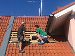 náhled otvor ve střeše musel být upraven